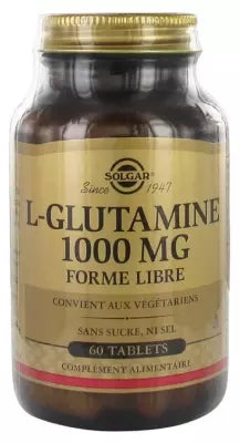 Solgar L-Glutamine 1000Mg Free Form 60 Tablets