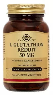 Solgar Reduced L-Glutathione 50Mg 30 Vegetable Capsules