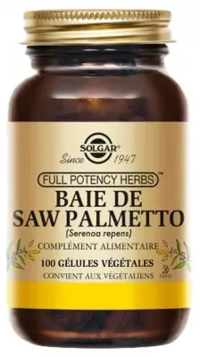 Solgar Saw Palmetto Berries 100 Vegetable Capsules