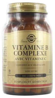 Solgar Vitamin B Complex With Vitamin C 100 Tablets