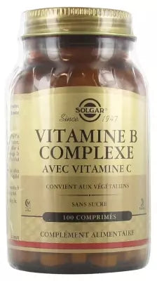 Solgar Vitamin B Complex With Vitamin C 100 Tablets