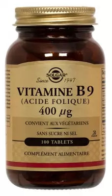 Solgar Vitamin B9 (Folic Acid) 400µg 100 Tablets