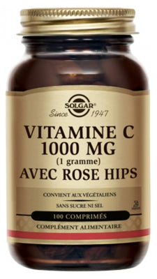 Solgar Vitamin C 1000Mg With Rose Hips 100 Tablets