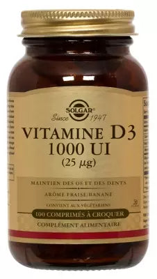 Solgar Vitamin D3 1000 Ui (25Mcg) 100 Tablets