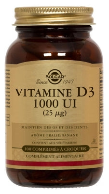 Solgar Vitamin D3 1000 Ui (25Mcg) 100 Tablets