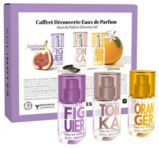 Solinotes Figuier, Tonka Et Fleur D'Oranger Coffret Eaux De Parfums