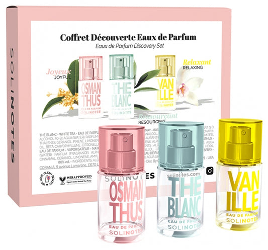 Solinotes Osmanthus, Vanilla And White Tea Eaux De Parfums Gift Set