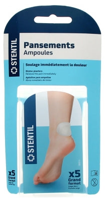 Stentil Blister Plasters - Large Size - X5 Units