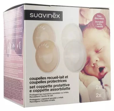 Suavinex Milk Collecting Cups And Protective Cups 6 Pieces