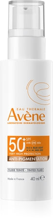 Avène Sun Anti-Aging Suncare Tinted Protective Tinted Facial Fluid For Pigment Spot Correction
