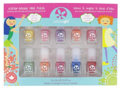 Suncoatgirl Kit 10 Water-Based Nail Polishes