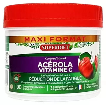 Superdiet Acerola Vitamin C 90 Chewable Scored Tablets