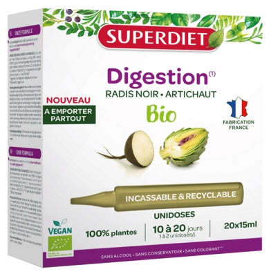 Superdiet Black Radish Artichoke Organic 20 Unidoses