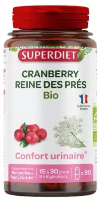 Superdiet Cranberry Meadowsweet Organic 90 Capsules