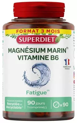 Superdiet Marine Magnesium + Vitamin B6 90 Tablets
