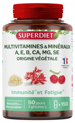 Superdiet Multivitamins Minerals 150 Capsules