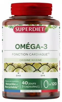 Superdiet Omega 3 120 Capsules