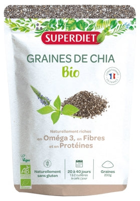 Superdiet Organic Chia Seeds 200G