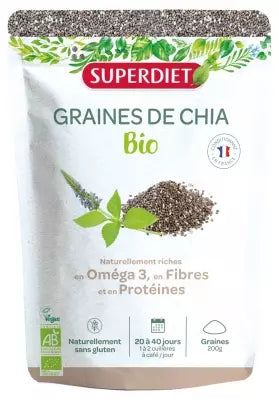 Superdiet Organic Chia Seeds 200G