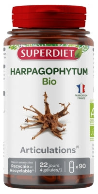 Superdiet Organic Harpagophytum 90 Capsules