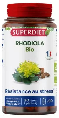 Superdiet Organic Rhodiola 90 Capsules