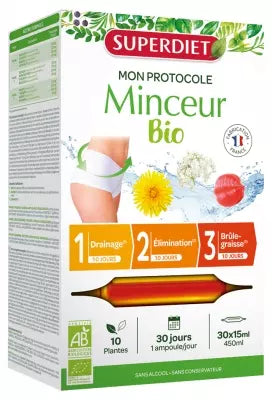 Superdiet Organic Slimming Protocol 30 Phials