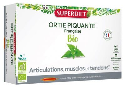 Superdiet Organic Stinging Nettle 20 Phials