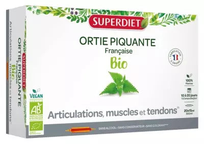 Superdiet Organic Stinging Nettle 20 Phials