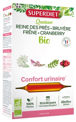 Superdiet Organic Urinary Comfort Quatuor 20 Phials