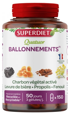 Superdiet Quatuor Bloatings 150 Capsules