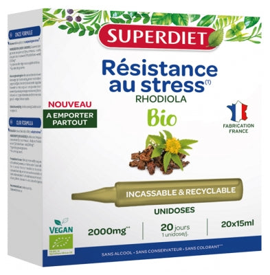 Superdiet Rhodiola Organic 20 Unidoses