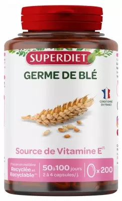 Superdiet Wheat Germ Oil 200 Capsules