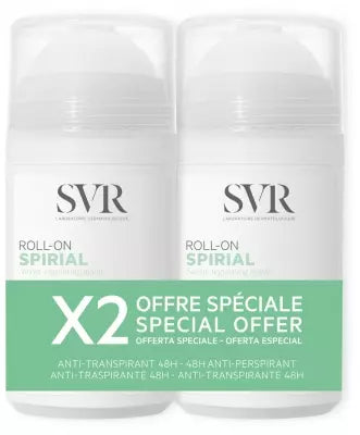 Svr Spirial 48H Anti-Perspirant Deodorant Roll-On 2 X 50Ml