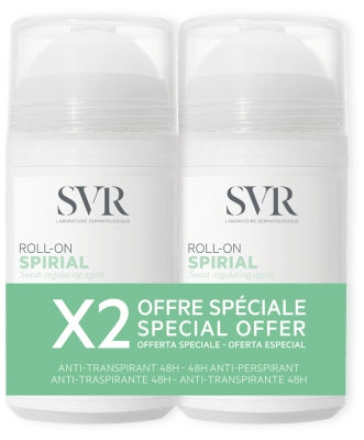 Svr Spirial 48H Anti-Perspirant Deodorant Roll-On 2 X 50Ml