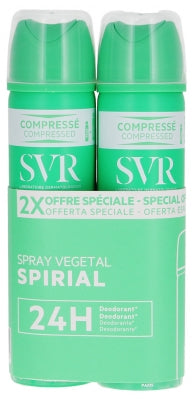 Svr Spirial Spray Végétal Anti-Humidity Deodorant 24H 2 X 75Ml