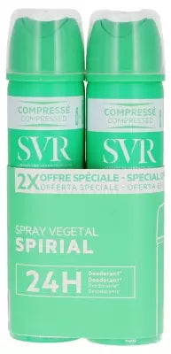 Svr Spirial Spray Végétal Anti-Humidity Deodorant 24H 2 X 75Ml