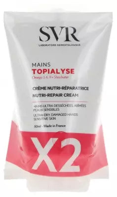 Svr Topialyse Nutri-Repair Cream Hands 2 X 50Ml