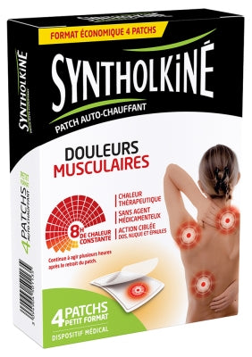 Syntholkiné Back/Neck/Shoulders Heat-Up Patch Muscle Pain 4 Patches