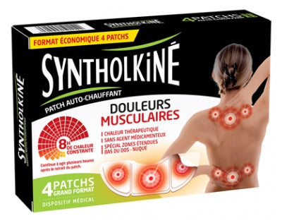 Syntholkiné Lower Back Muscular Pain Heat-Up 4 Patches