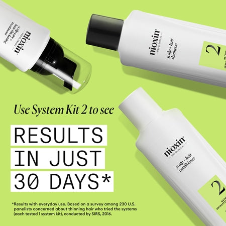 Nioxin System 2 Scalp + Hair Thickening Treatment Leave-In Treatment To Treat Thinning Hair 