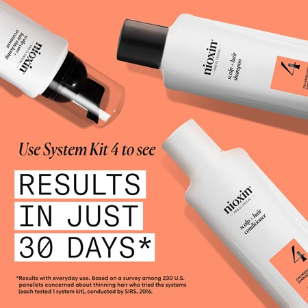 Nioxin System 4 Scalp + Hair Conditioner Moisturising And Nourishing Conditioner For Damaged And Colour-Treated Hair 