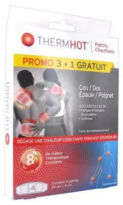 Therapearl Thermhot 3 Neck/Back/Shoulder/Wrist Heating Patch + 1 Free