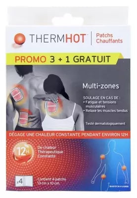 Thermhot 3 Multi-Zone Warming Patches + 1 Free