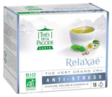 Thés De La Pagode Relaxaé Green Tea Grand Cru Anti-Stress Organic 18 Sachets