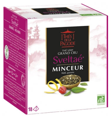 Thés De La Pagode Sveltaé Green Tea Grand Cru Slimming Organic 18 Sachets