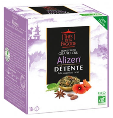 Thés De La Pagode Alizen Honeybush Grand Cru Relaxation Organic 18 Sachets