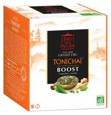 Thés De La Pagode Tonichaï Green Tea Grand Cru Boost Organic 18 Sachets