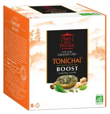 Thés De La Pagode Tonichaï Green Tea Grand Cru Boost Organic 18 Sachets