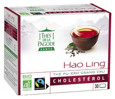 Thés De La Pagode Hao Pu-Erh Grand Cru Ling Tea Cholesterol Organic 30 Sachets