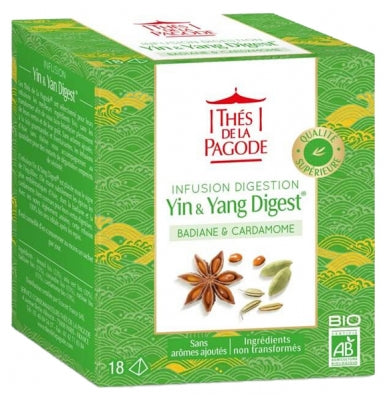 Thés De La Pagode Yin & Yang Digest Infusion Organic 18 Sachets